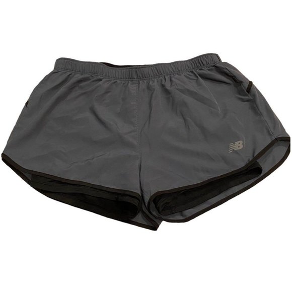 New Balance Pants - New Balance Women’s Running Shorts Gray Black Sweat Wicking Small
